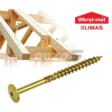 Саморезы для столярных плит TX 8x120 по дереву 50 шт.