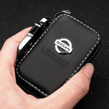 Брелок для ключей BEAUTIFUL NISSAN, хром, Кожа