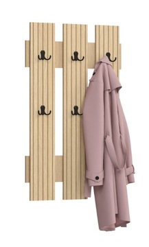 НАСТЕННАЯ ВЕШАЛКА ДЛЯ HALLEY LAMELES ДУБ СЛАВОНИЯ COMO W1