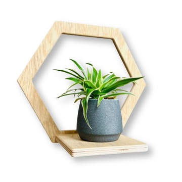 KWIETNIK WISZĄCY ŚCIENNY DREWNIANY LOFT NA ŚCIANĘ