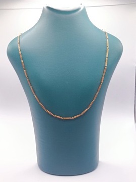 ЗОЛОТАЯ ЦЕПОЧКА ЗОЛОТОЙ РЕМЕШОК ДЛЯ ЧАСОВ РОЗОВОЕ ЗОЛОТО PR585 14К 12,20г 56СМ