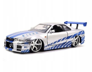 1:24 Nissan Skyline Diecast Model Samochód Ja9715