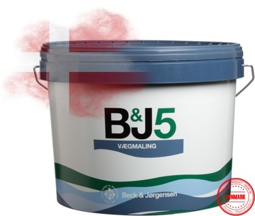 FARBA DO WNĘTRZ ZMYWALNA DUŃSKA JAKOŚĆ PREMIUM B&J 5 ŚCIANY I SUFITY 4,5L