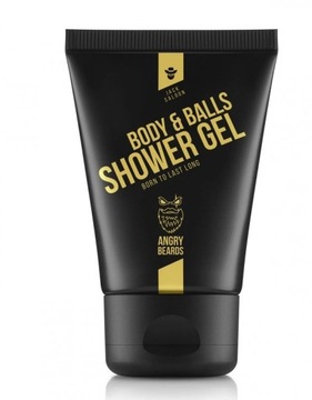 Angry Beards Żel pod prysznic Body & Balls Jack Saloon Podręczny 50 ml