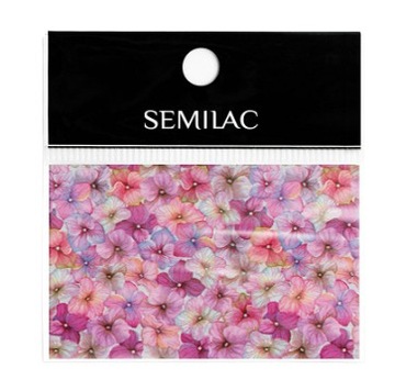 FOLIA TRANSFEROWA SEMILAC FLOWERS 28 RÓŻOWA
