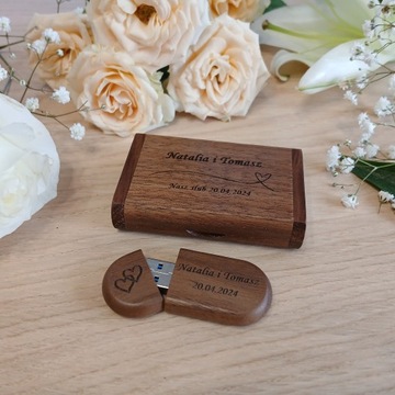 USB 2.0 USB флэш-накопитель 16 ГБ с гравировкой свадьба причастие день рождения крестины свадьба орех