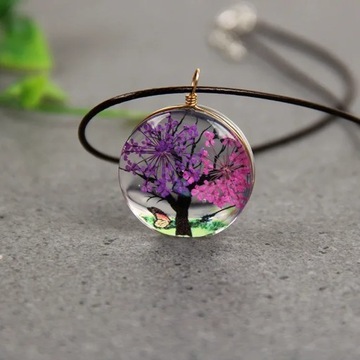 Fashion Tree of life Pendant Necklace Sweater Chain Jewellery Handmade