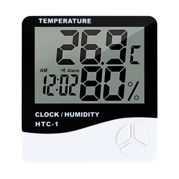 Bezprzewodowa stacja pogody HIGROMETR ZEGAR DATA BUDZIK