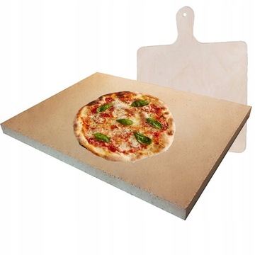 KAMIEŃ DO PIZZY GRILLA 3w1 SZAMOTOWY 40x30+ŁOPATKA