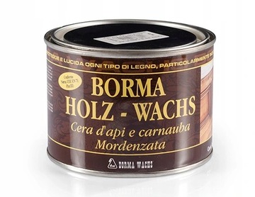 Borma Bezbarwny Wosk pszczeli do drewna mebli 0,5L
