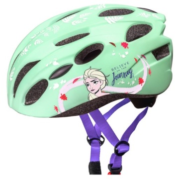 KASK ROWEROWY REGULOWANY DZIECIĘCY M 52-56cm 18m+ KRAINA LODU IN-MOLD