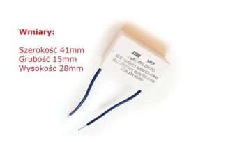 KONDENSATOR ROZRUCHOWY MKP 2uF A7 (PIEC, DMUCHAWA)