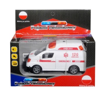 AUTO KARETKA Z POLSKIM GŁOSEM AMBULANS POGOTOWIE