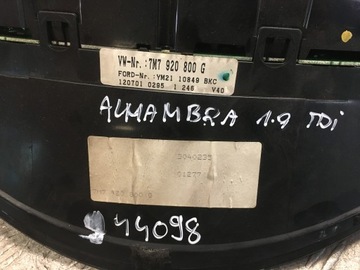 ALHAMBRA I 1.9 TDI PŘÍSTROJOVÁ DESKA 7M7920800G