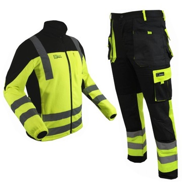 SPODNIE ROBOCZE ADMIRAL + BLUZA HI-VIS RANGER L 52