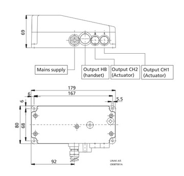 Источник питания Linak CB8001T50-0010 24В 230В