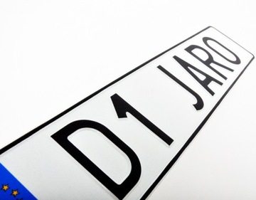 ПОЛЬША Табличка для регистрационных рамок