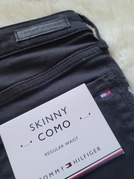 TOMMY HILFIGER Skinny Como Heritage W33 L28 czarne