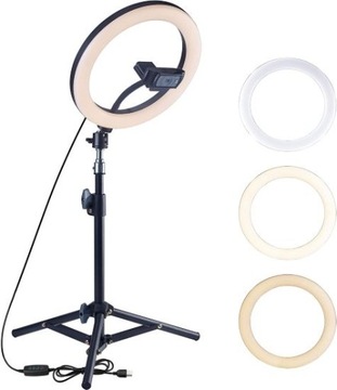 Statyw do kamery OXENDURE Z OŚWIETLENIEM ring 26cm
