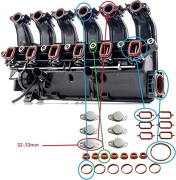 ZÁSLEPKY KOLEKTOR SACÍHO BMW E90 E46 E91 320 330D