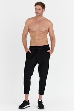 DSQUARED2 Czarne spodnie IBRA RELAX FIT JOGGERS XL