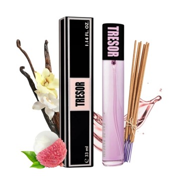 PERFUMY DAMSKIE PERFUMETKA TRESOR NUIT KADZIDŁO LICZI WANILIA TRWAŁE 33 ml