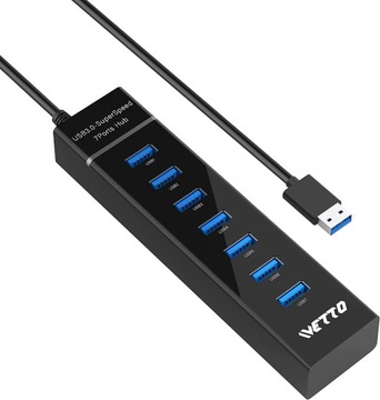 Hub IVETTO USB 3.0 7w1 ROZGAŁĘŹNIK USB ROZDZIELACZ
