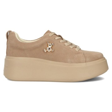 Sneakersy skórzane FILIPPO DP6246/24 BE BEŻ - 40, Beżowy