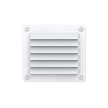 KRATKA WENTYLACYJNA BIAŁA 142X126 MM