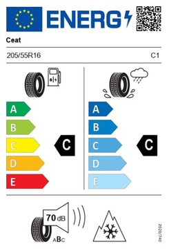 4x 205/55R16 Ceat Winter Drive 91H nowe 2023