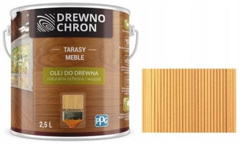 DREWNOCHRON OLEJ DO DREWNA 2,5L BEZBARWNY - PPG - TARASY MEBLE