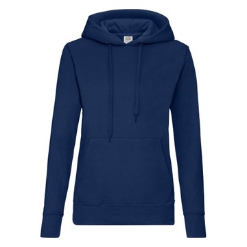 FRUIT OF THE LOOM DAMSKA BLUZA z KAPTUREM Navy XL