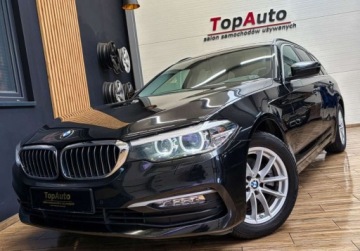 BMW Seria 5 G30-G31 Touring 520d 190KM 2018 BMW Seria 5 2.0D 190KM navi gwarancja LED AUTOMAT bezwypadkowy