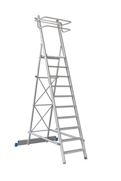 Drabina magazynowa aluminiowa Drabex TP 1409 4,50m