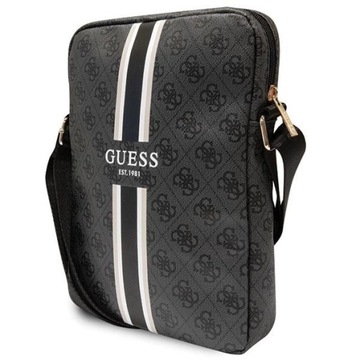 Torba Guess 4G Stripes na tablet 10" - czarna