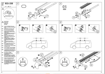 KUFR CRUZ XPRO VW TRANSPORTER T4 91-03 3 NOSNÍKU