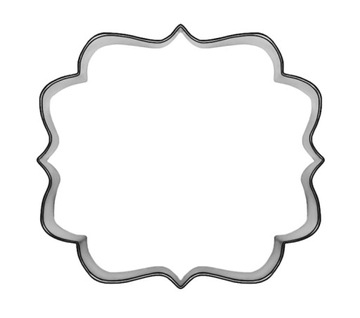 Foremka PLAKIETKA 9 cm - wykrawacz etykietki