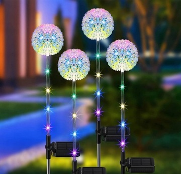 4x СОЛНЕЧНАЯ ЛАМПА ДЛЯ САДА УКРАШЕНИЕ ОДУВШИНКИ 150 LED