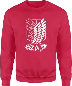 MĘSKA BLUZA ATTACK ON TITAN ATAK TYTANÓW ROZM. S NADRUK BEZ KAPTURA