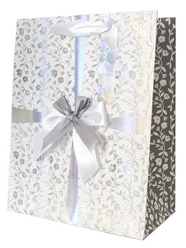 TORBA PREZENT ŚLUB ELEGANCKA KUKARTKA QPS-036