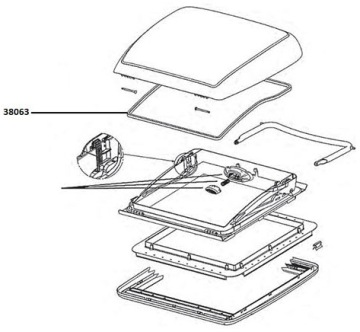 Оконный уплотнитель MINI HEKI DOMETIC 1,65 м
