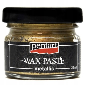 Pentart Pasta Woskowa 20 ml złoty WAX PASTE