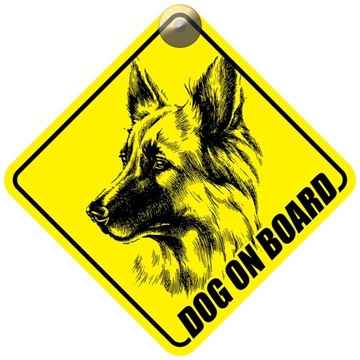 DOG ON BOARD - PRZYSSAWKA DO SAMOCHODU - 010