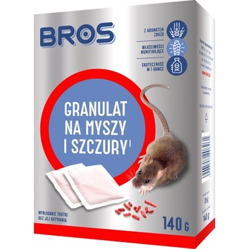 Granulat na myszy BROS 140g (7x20g)