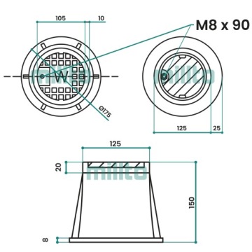 РЕЗЮМЕ КЛАПАН 110X150 ММ ВОДОКАНАЛИЗАЦИЯ ЧУГУН ПП КЛАПАН ЛЮК