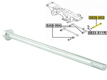 ŚRUBA MIMOŚRODOWA DO REGULACJI POCHYLENIA KOŁA SUBARU IMPREZA FORESTER