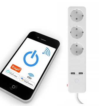 Przedłużacz Listwa Sterowanie WiFi TUYA SMART HOME