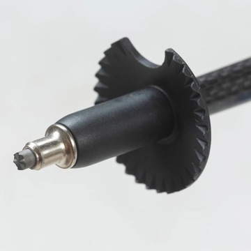 Складные палки полностью из 100% карбона 3k Сверхлегкие пятисекционные черные распродажа