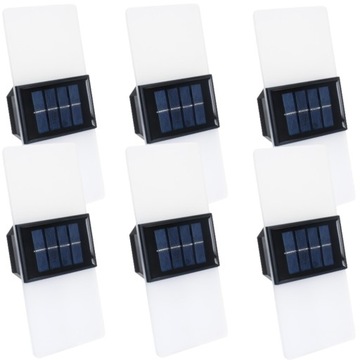 6x Kinkiet Lampka Solarna Ozdobna LED Oświetlenie Domku Altanki Tarasu