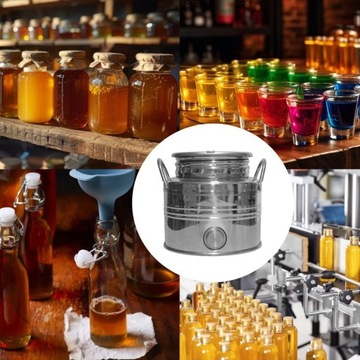BECZKA bańka beczułka pojemnik INOX 2L na sok ocet olej wino bimber wódkę
